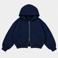 Basic Zipper Navy