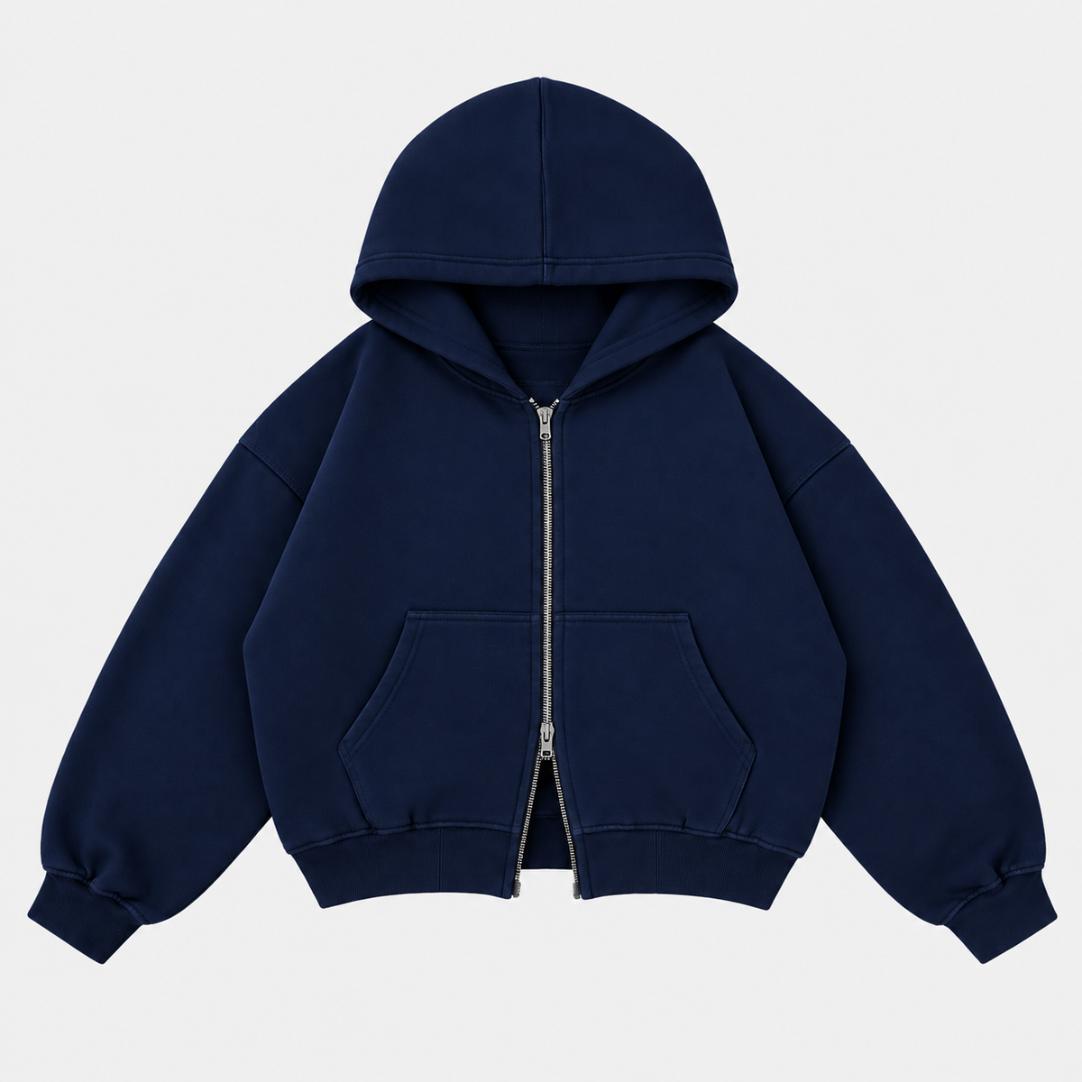 Basic Zipper Navy