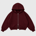 Basic Zipper Burgundy