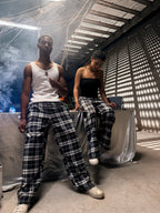 Black Plaid Pants
